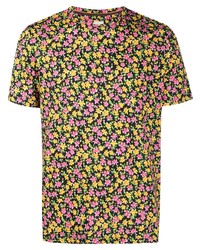 T-shirt girocollo a fiori multicolore di Paul Smith