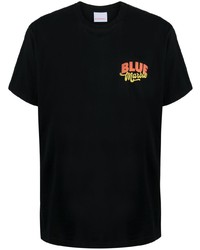 T-shirt girocollo a fiori nera di BLUEMARBLE