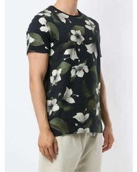T-shirt girocollo a fiori nera di OSKLEN