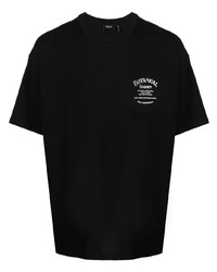 T-shirt girocollo a fiori nera di FIVE CM