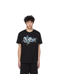 T-shirt girocollo a fiori nera di Givenchy