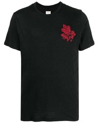 T-shirt girocollo a fiori nera di rag & bone
