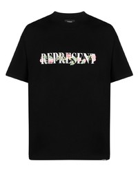 T-shirt girocollo a fiori nera di Represent