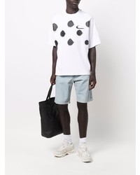 T-shirt girocollo a pois bianca e nera di Nike X Off-White
