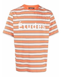 T-shirt girocollo a righe orizzontali arancione di Études