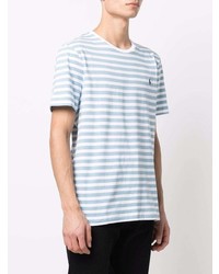 T-shirt girocollo a righe orizzontali azzurra di Polo Ralph Lauren