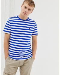 T-shirt girocollo a righe orizzontali bianche e blu da uomo di Polo Ralph  Lauren | Lookastic