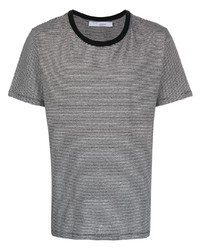 T-shirt girocollo a righe orizzontali bianca e nera di IRO