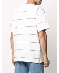 T-shirt girocollo a righe orizzontali bianca e nera di Levi's Made & Crafted