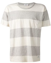T-shirt girocollo a righe orizzontali bianca di Closed