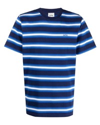 T-shirt girocollo a righe orizzontali blu scuro di ARTE