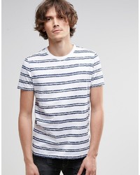 T-shirt girocollo a righe orizzontali blu di Asos