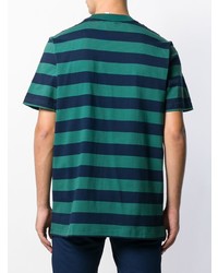 T-shirt girocollo a righe orizzontali foglia di tè di adidas