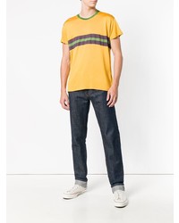 T-shirt girocollo a righe orizzontali gialla di Levi's Vintage Clothing