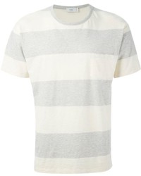 T-shirt girocollo a righe orizzontali grigia di Closed
