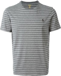T-shirt girocollo a righe orizzontali grigia di Polo Ralph Lauren