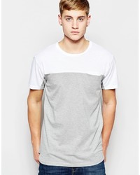 T-shirt girocollo a righe orizzontali grigia di Pull&Bear
