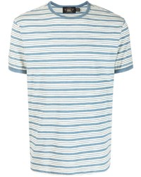 T-shirt girocollo a righe orizzontali grigia di Ralph Lauren RRL