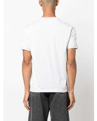 T-shirt girocollo a righe orizzontali grigia di Eleventy