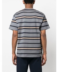 T-shirt girocollo a righe orizzontali grigia di Carhartt WIP
