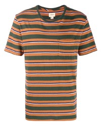 T-shirt girocollo a righe orizzontali multicolore di Bellerose