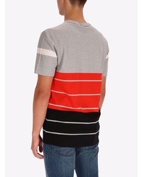 T-shirt girocollo a righe orizzontali multicolore di BOSS HUGO BOSS