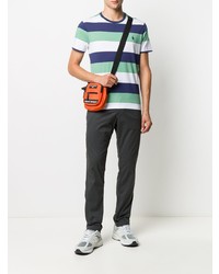 T-shirt girocollo a righe orizzontali multicolore di Polo Ralph Lauren