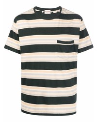 T-shirt girocollo a righe orizzontali multicolore di Levi's