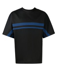T-shirt girocollo a righe orizzontali nera di 3.1 Phillip Lim