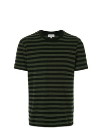 T-shirt girocollo a righe orizzontali nera di CK Calvin Klein
