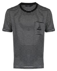 T-shirt girocollo a righe orizzontali nera di IRO