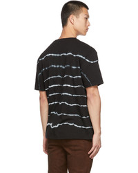 T-shirt girocollo a righe orizzontali nera di FREI-MUT