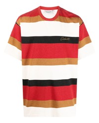 T-shirt girocollo a righe orizzontali rossa di Carhartt WIP