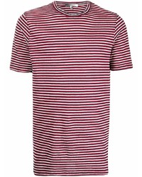T-shirt girocollo a righe orizzontali rossa di Isabel Marant
