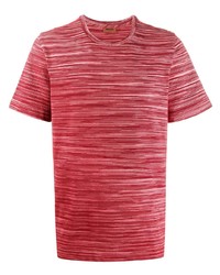 T-shirt girocollo a righe orizzontali rossa di Missoni