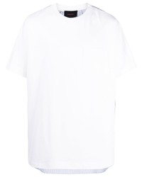 T-shirt girocollo a righe verticali bianca di Simone Rocha