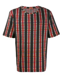 T-shirt girocollo a righe verticali multicolore di Missoni