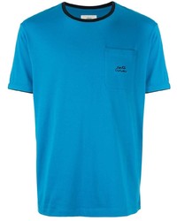 T-shirt girocollo acqua di Kent & Curwen