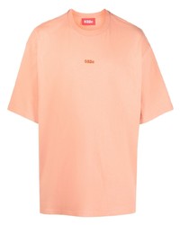 T-shirt girocollo arancione di 032c