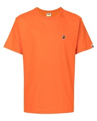 T-shirt girocollo arancione di A Bathing Ape