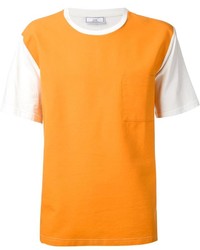 T-shirt girocollo arancione di Ami