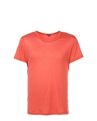 T-shirt girocollo arancione di Ann Demeulemeester
