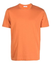 T-shirt girocollo arancione di Boglioli