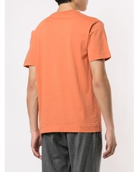 T-shirt girocollo arancione di Cerruti 1881