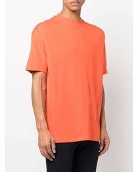 T-shirt girocollo arancione di Karl Lagerfeld