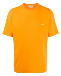 T-shirt girocollo arancione di Drôle De Monsieur
