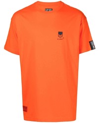 T-shirt girocollo arancione di Izzue