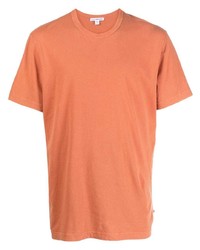 T-shirt girocollo arancione di James Perse