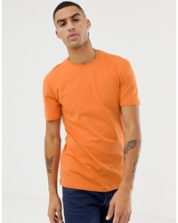 T-shirt girocollo arancione di Jefferson