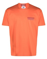 T-shirt girocollo arancione di Junya Watanabe MAN